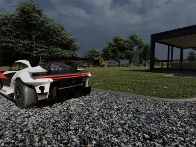 Electric concept Car 3D model