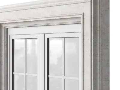 Architectural Classic Window 3D Model 5 3D model