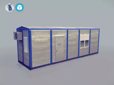 Storeroom 02  Low-poly 3D model