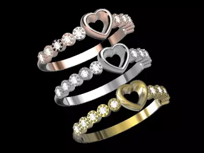 heart ring  3D print model