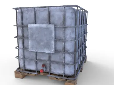 IBC Container 4 Low-poly 3D model