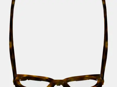 Maxine Eyeglasses in Cognac Tortoise 3D model