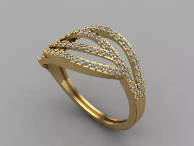 Women Ring 3DM Womens Ring 3d models 3D print model 3D print model 37