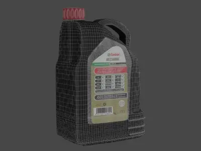 Engine oil bottle 3D model