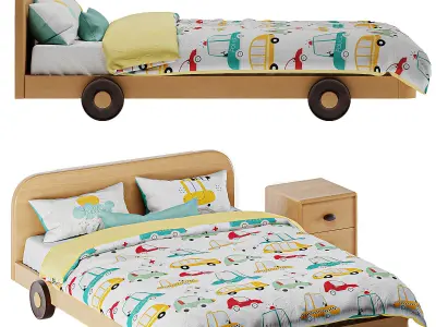 Linsy car bed for children  3D model