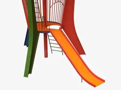 Playground rocket big 3D model