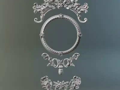 3D ornaments and carving 3D print model 3D print model