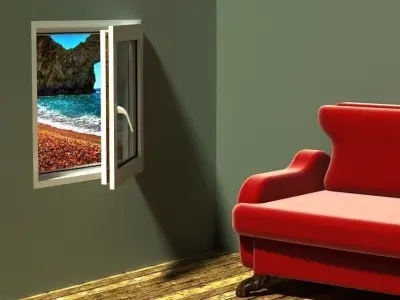 PVC Window 3D model