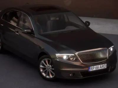 Luxury Car Low-poly 3D model