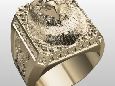 Eagle ring  Free 3D print model