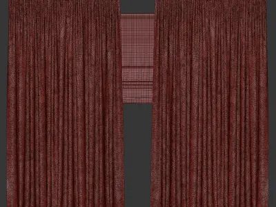 Curtain with Roman 52 3D model
