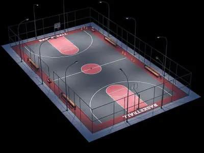 Basketball Court   3D model