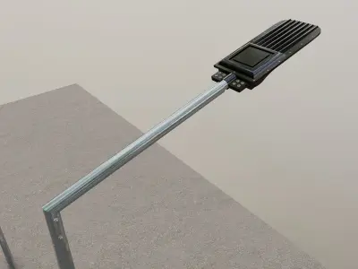 5 Meter Octogonal Lighting Pole -Single Consol 3D model