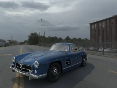 Mercedes 300SL Gullwing 3D model