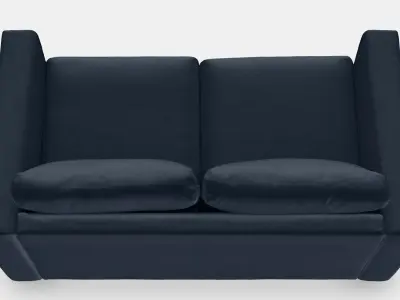 VIMLE Cover for 2-seat sofa 5 Low-poly 3D model