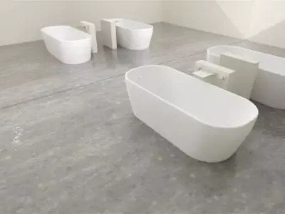 Modern Bathtub Free low-poly 3D model