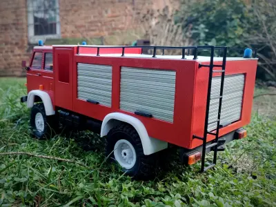Alternative WPL chassis 3D Star 266 Unistar 4x4 Polish FireTruck 3D print model