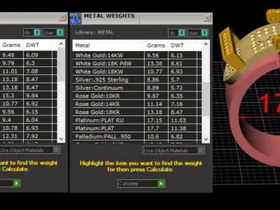 ring Buckle with diamonds  3D print model