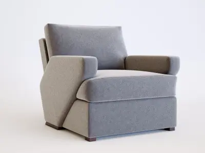 Matteo Lounge Chair Low-poly 3D model