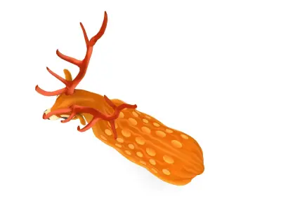 Cartoon Deer  Low-poly 3D model