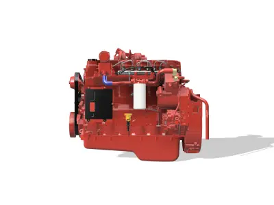Cummins QSB6 7 Diesel Engine 3D print model