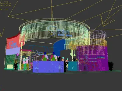 Exhibition - Area -10X15-3DMAX2009-06 3D model