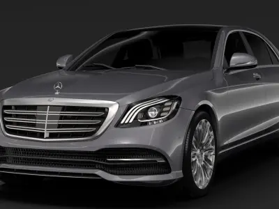 Mercedes Benz S 560 Lang V222 2018 3D model