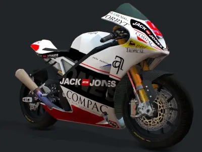 Harris Racing Bike Low-poly 3D model
