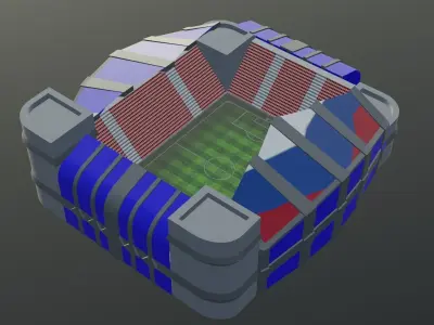 Football Stadium - Holland Low-poly 3D model