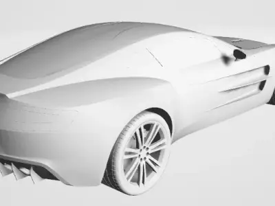 Aston Martin sports car 3D model