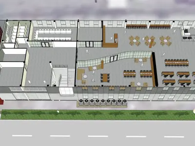 Laboratory building with precast wall 3D model
