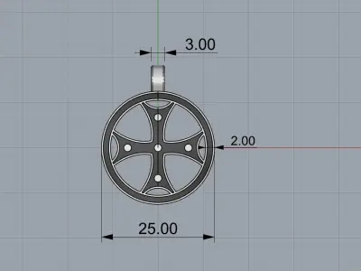 Pendant 54144 3D print model