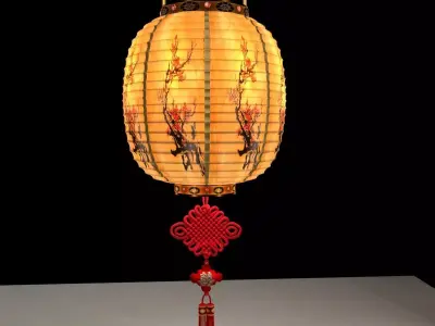 Chinese lantern 3D model 3