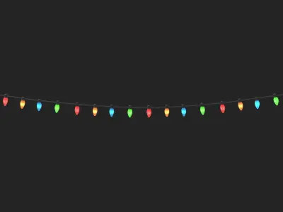 Stringed Lights 3D model