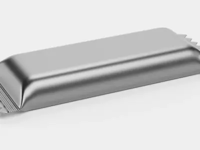 Bar Wrapper V7 - Product Packaging Low-poly 3D model