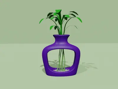 Empty Vases 04 - Modern Plant Vase - STL Printable 3D print model
