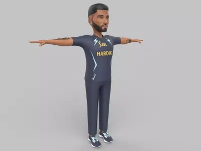 Hardik Pandya 3D model