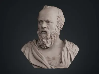 Socrates Bust 3D print model