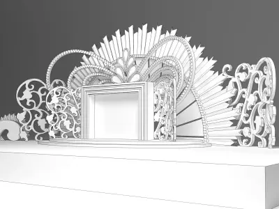 Wedding Stage 3D model