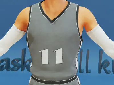 Basketball kit  Free low-poly 3D model