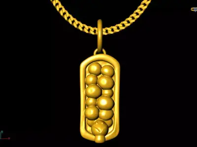 Cute pendant charms - one inch pendant 3D print model