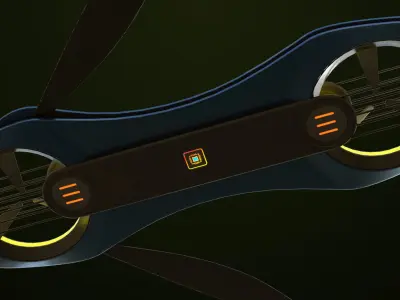 5 Sci Fi Hoverboards All PBR Unity UE Textures Included 3D Model Pack