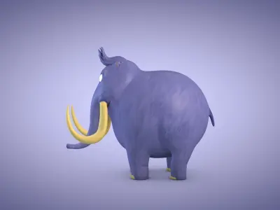 Mammoth Low-poly 3D model