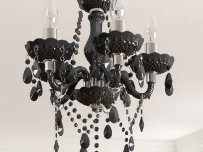   Light Candle Style Chandelier 3D model