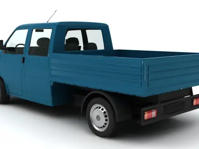 volkswagen transporter pick up 3D model
