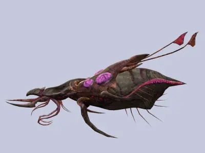 Spaceship LEV Low-poly 3D model