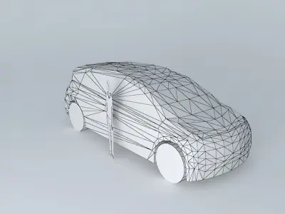 Monospace car template template NEG Free 3D model