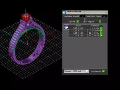 ring woman  3D print model 25