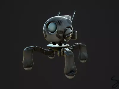 LilRobot robot Free low-poly 3D model