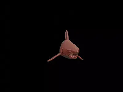 Shark Animal Sculpture 3D print model get
